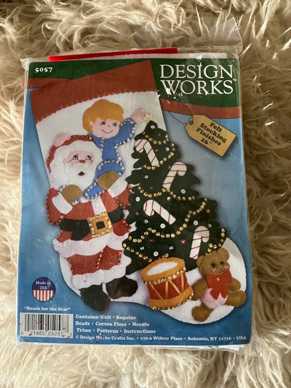Design Works 16” Felt Christmas Stocking Kit